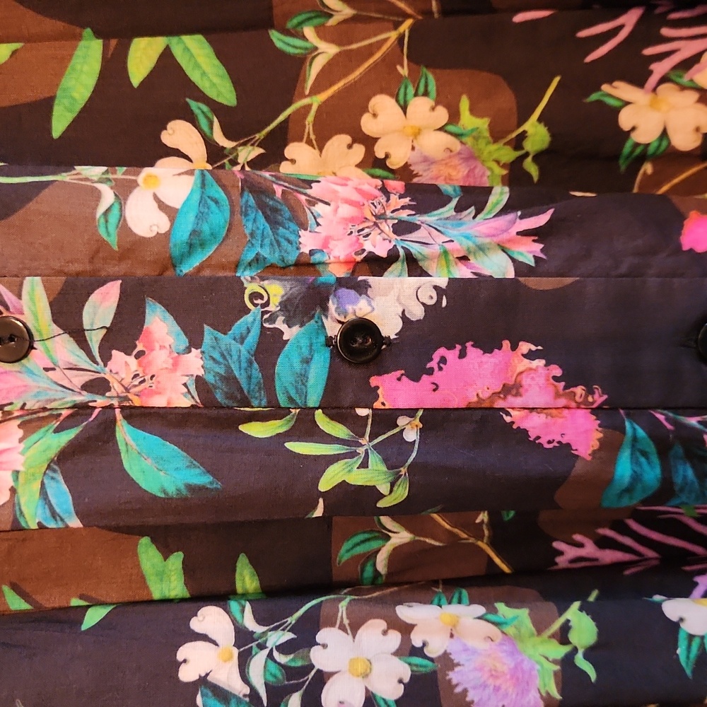 Cynthia Rowley Floral Dress Size L - Picture 2 of 4